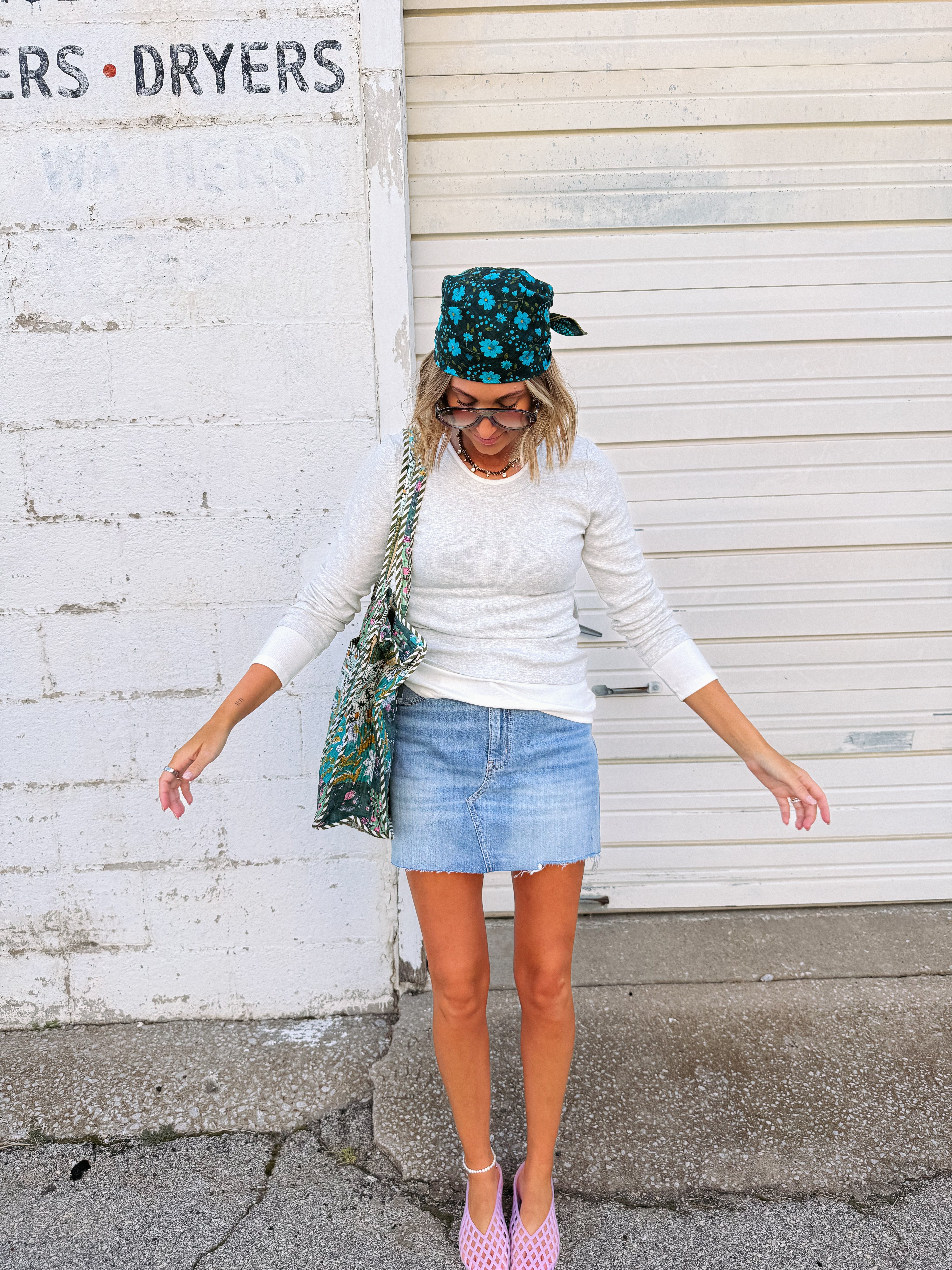 DAZE | malibu denim mini skirt