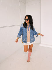 celestial dreams denim jacket