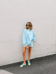 blue lagoon mock neck