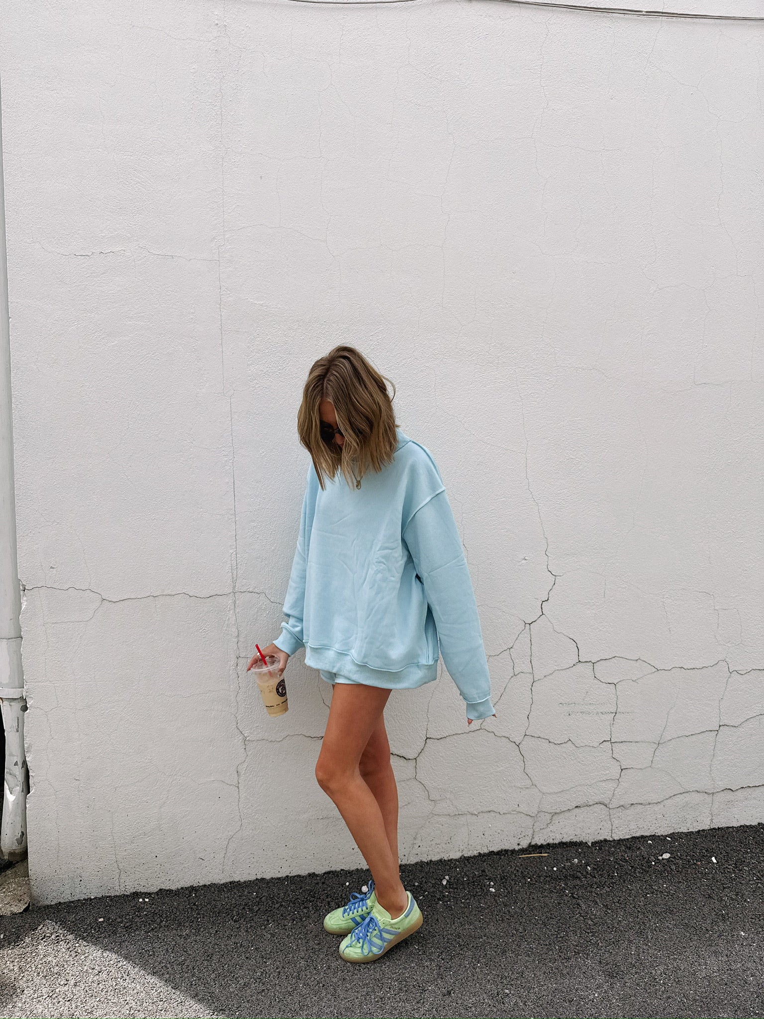 blue lagoon mock neck