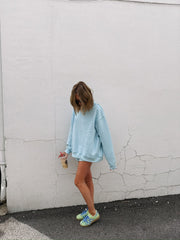 blue lagoon mock neck