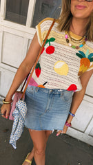 fruit medley sweater top