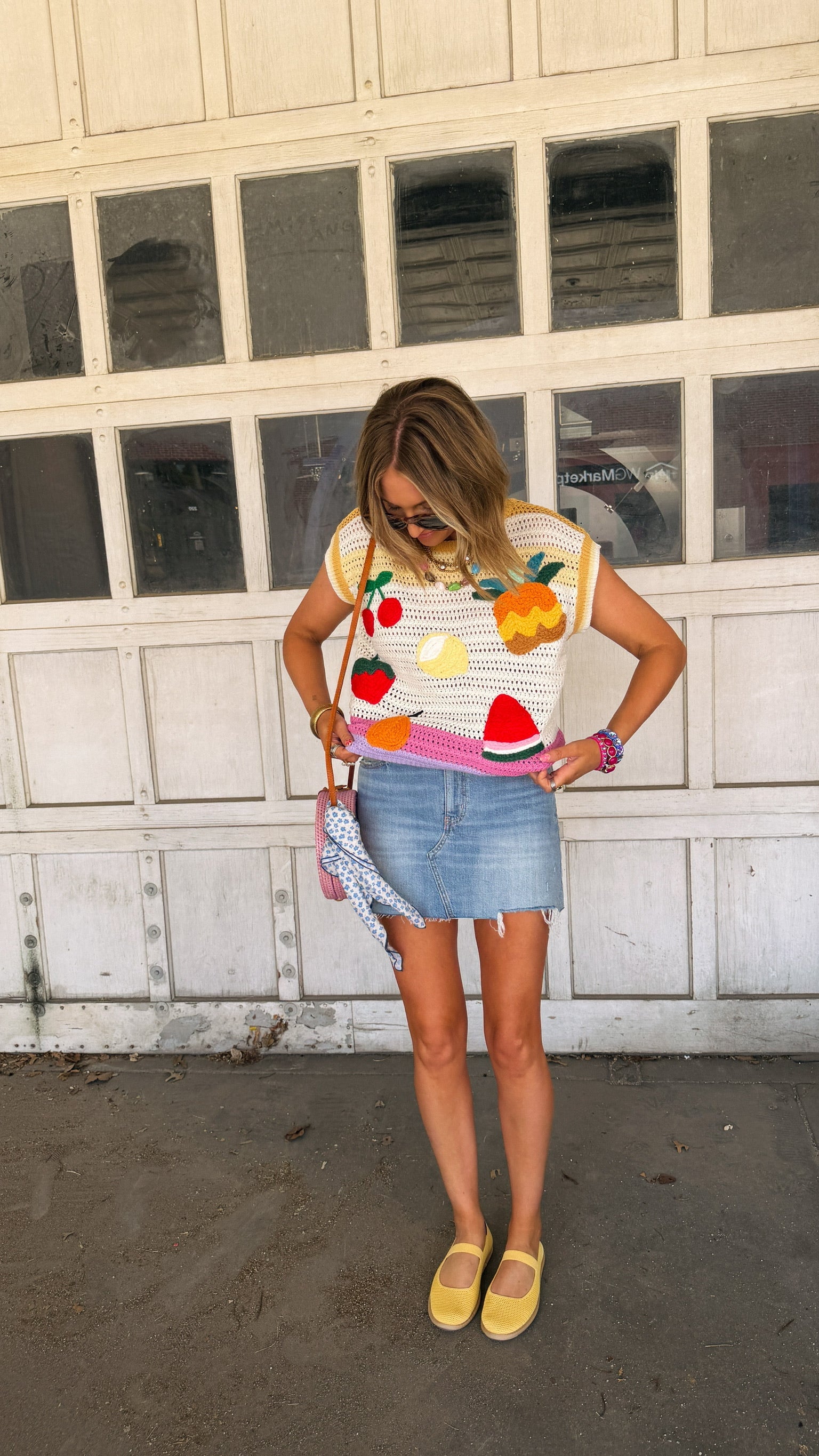 fruit medley sweater top