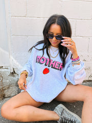 ETTA OG | berry good mother sweatshirt - ash