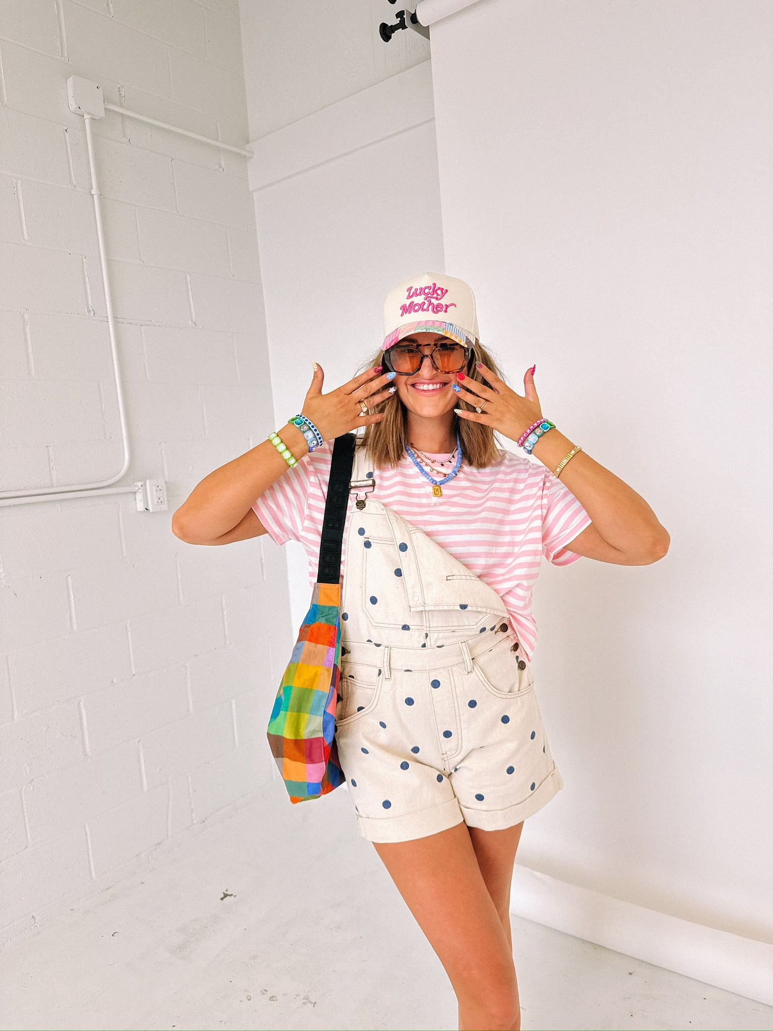 ETTA OG | lucky mother trucker hat - patchwork