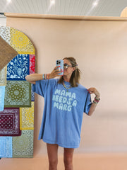 ETTA OG | stripe mama needs a marg graphic tee - denim