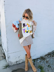 ETTA OG | rootin' and tootin' graphic tee - ivory / multicolor