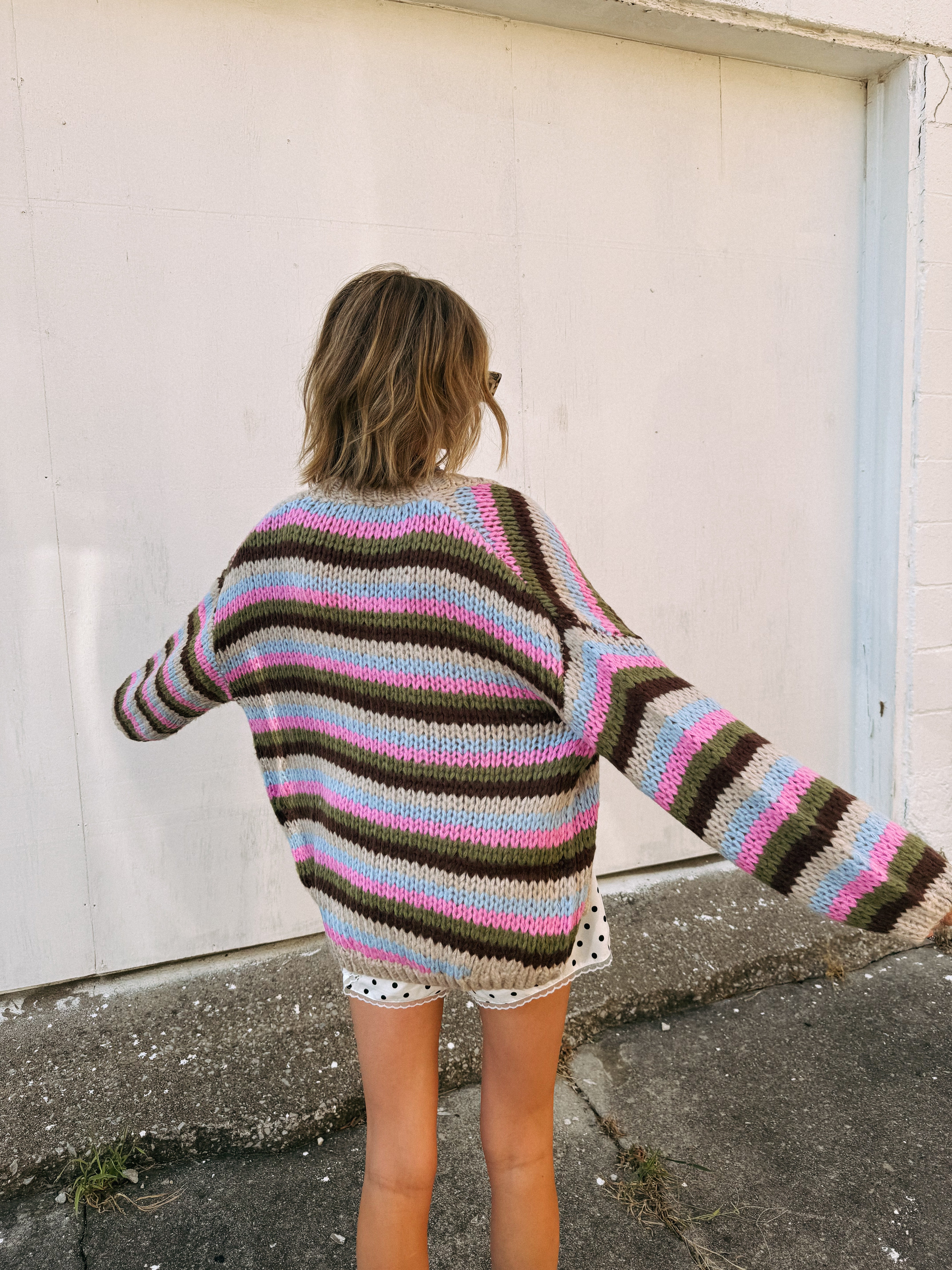 cleo stripe cardigan