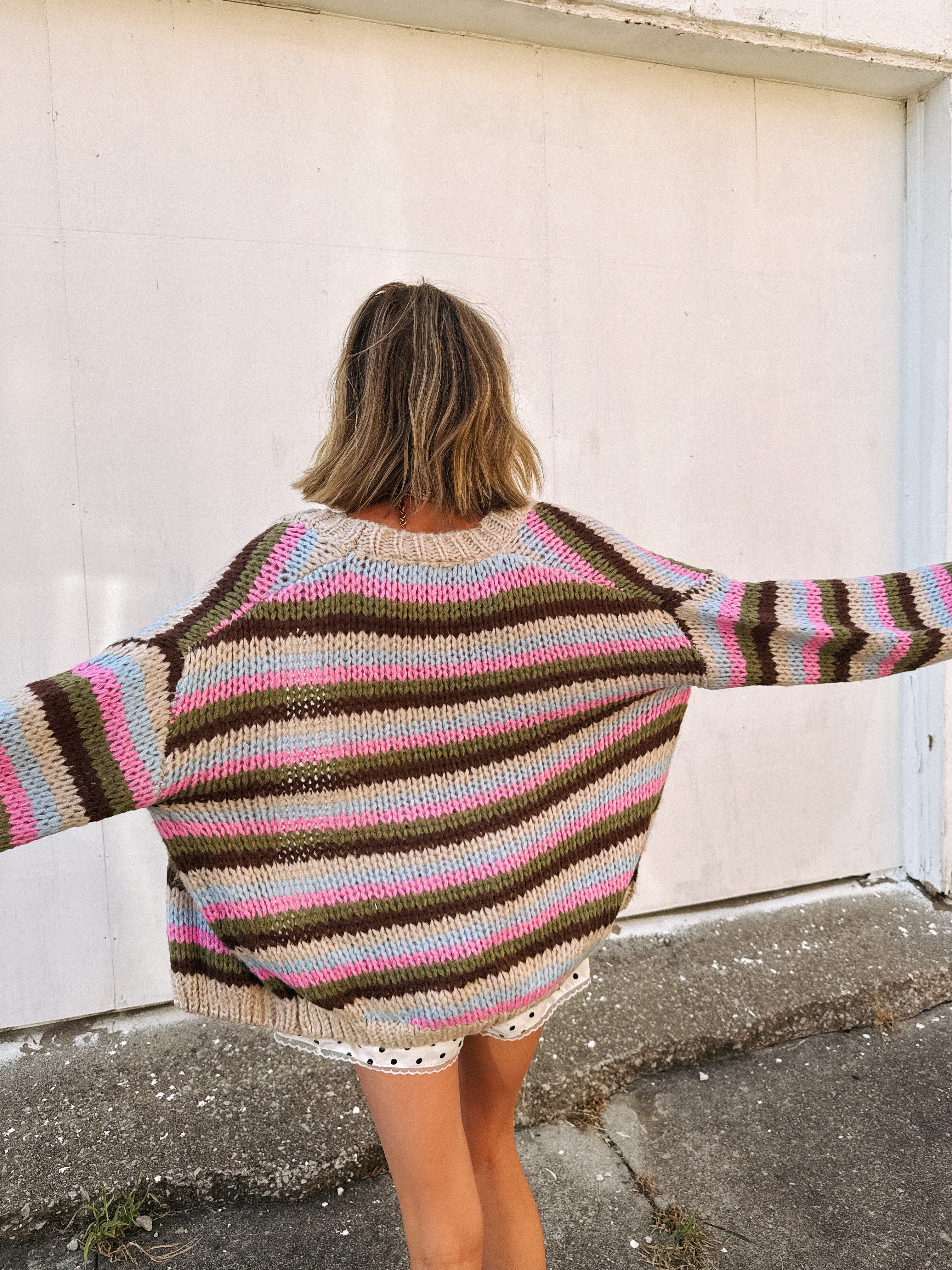 cleo stripe cardigan