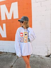 ETTA OG | halloween stamps sweatshirt - ash