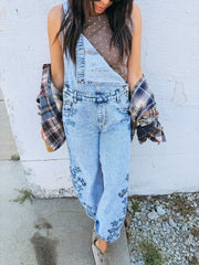 azalea eyelet barrel overalls