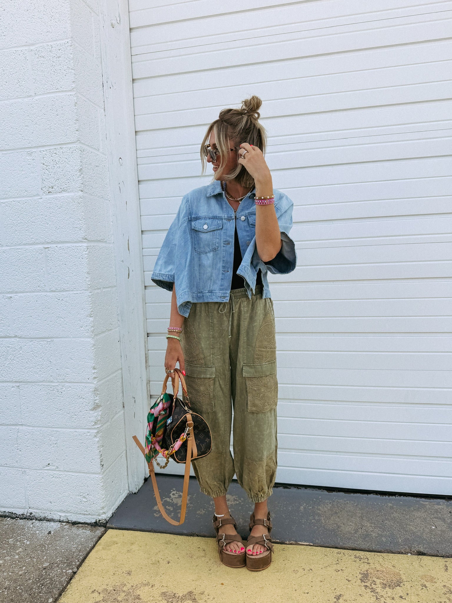 carried away denim cape jacket