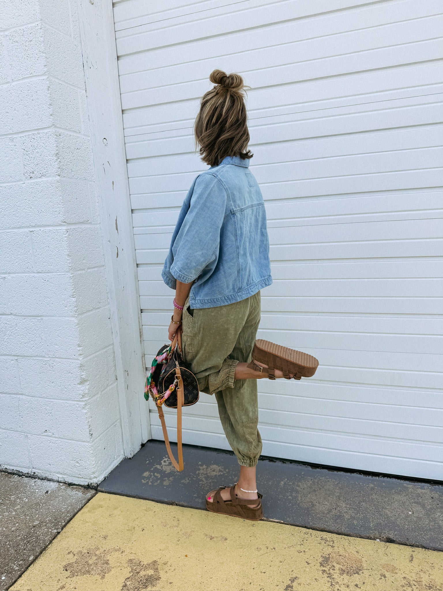 carried away denim cape jacket