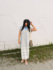 coastal tshirt dress - grey
