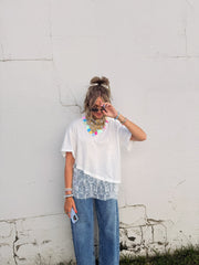 HANDMADE | sequin bandana scarf - yellow
