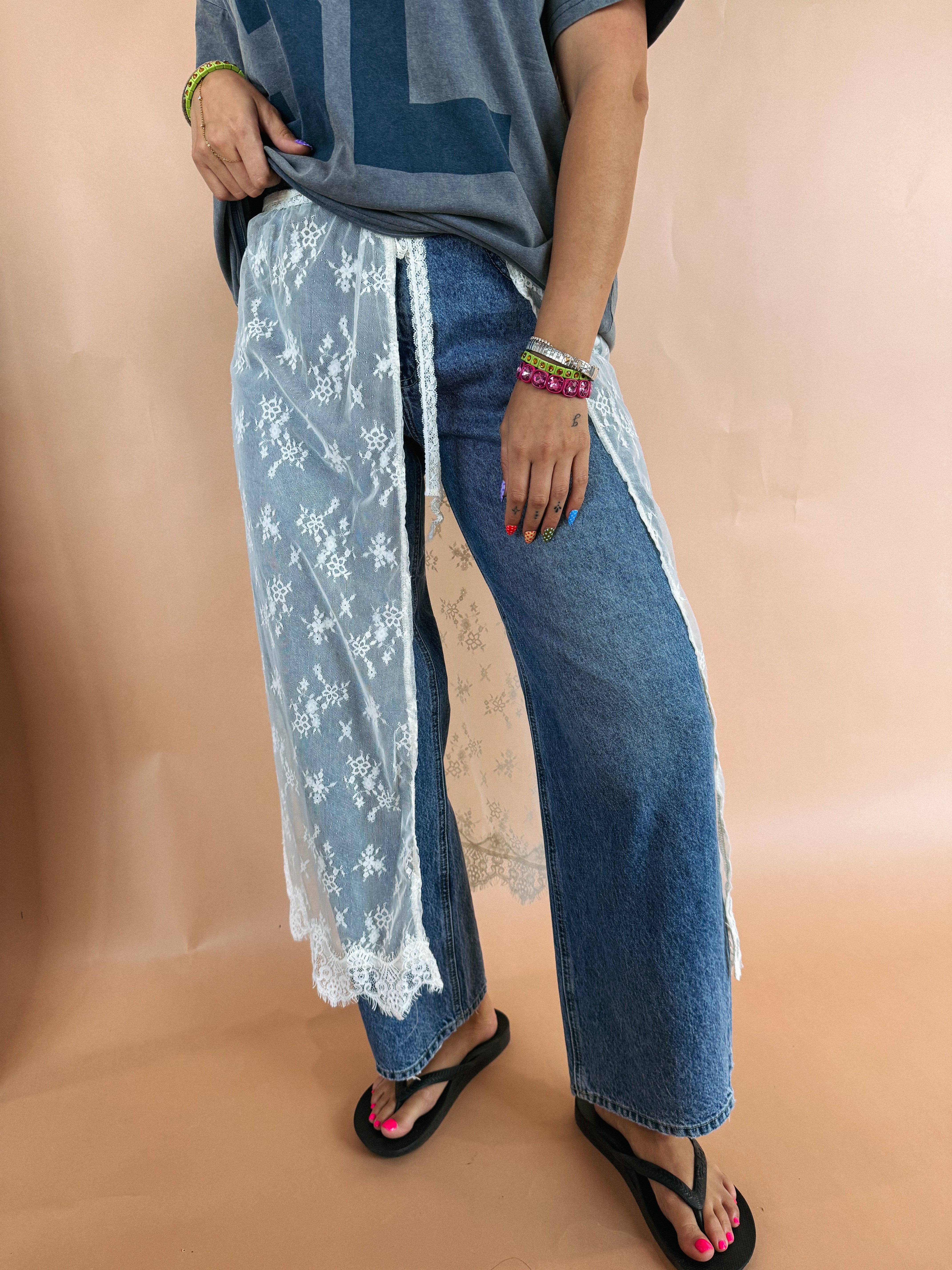 free fallin lace wrap skirt