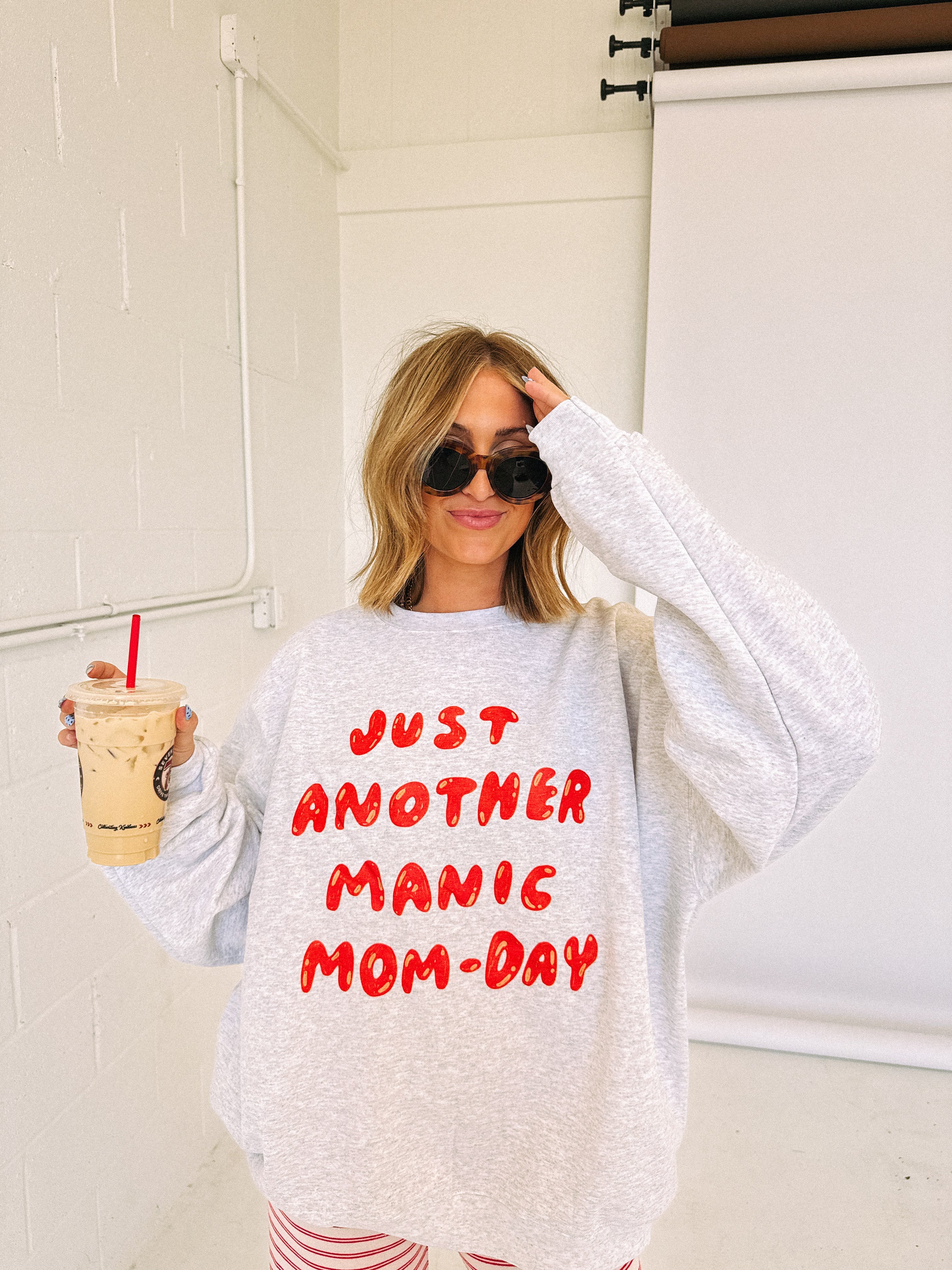 ETTA OG | manic mom-day sweatshirt - ash