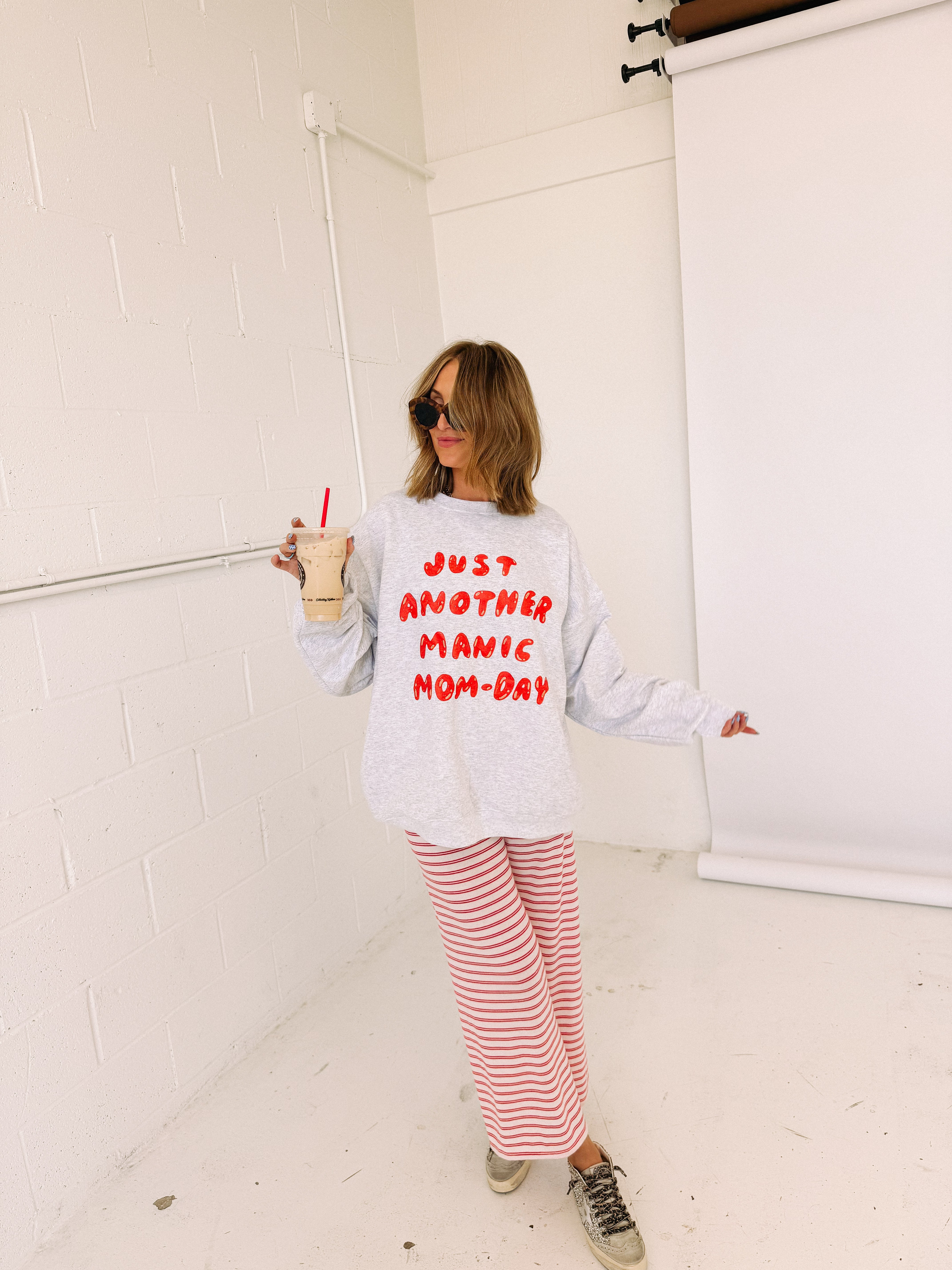 ETTA OG | manic mom-day sweatshirt - ash