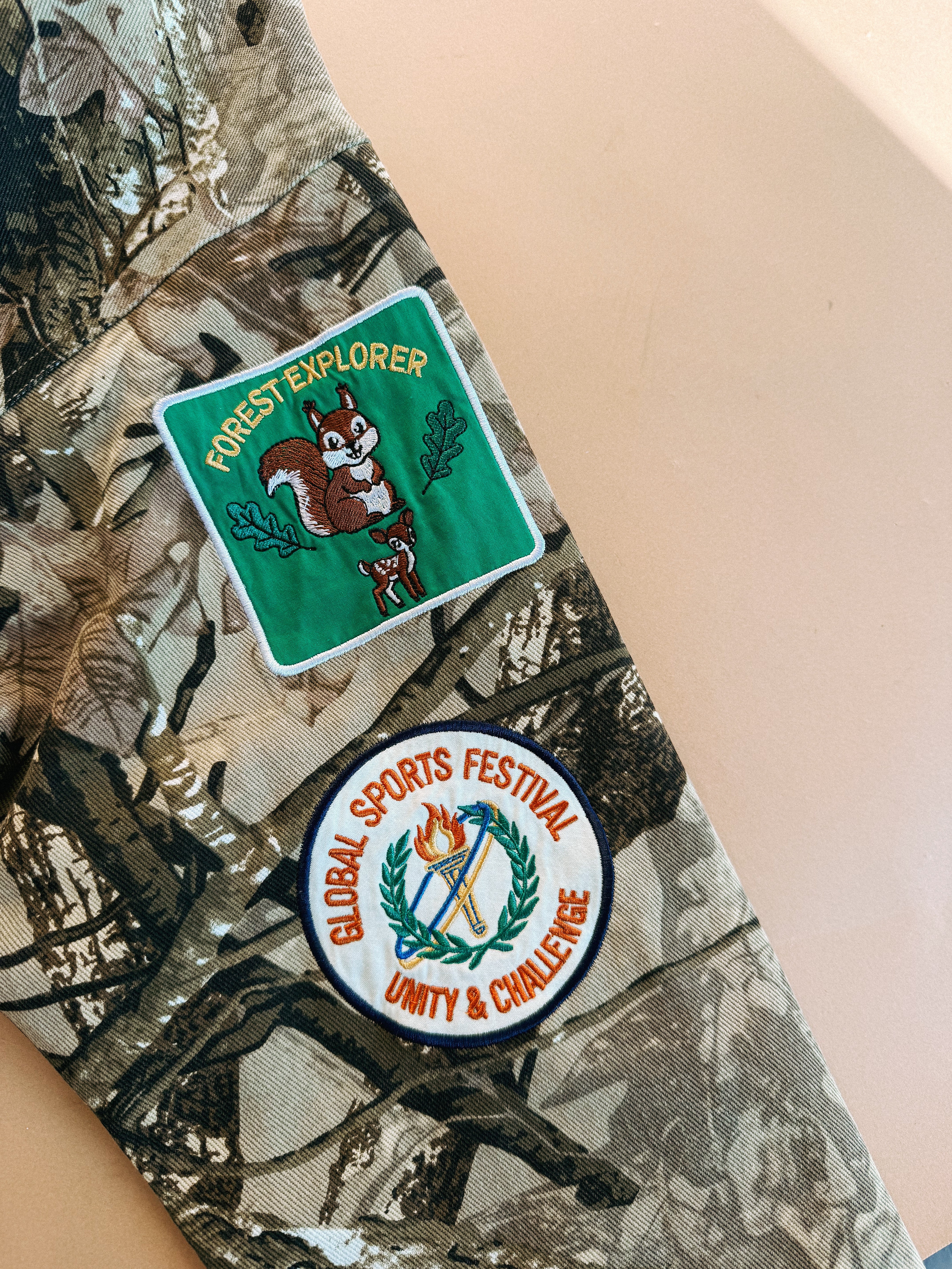 gone country camo patch jacket