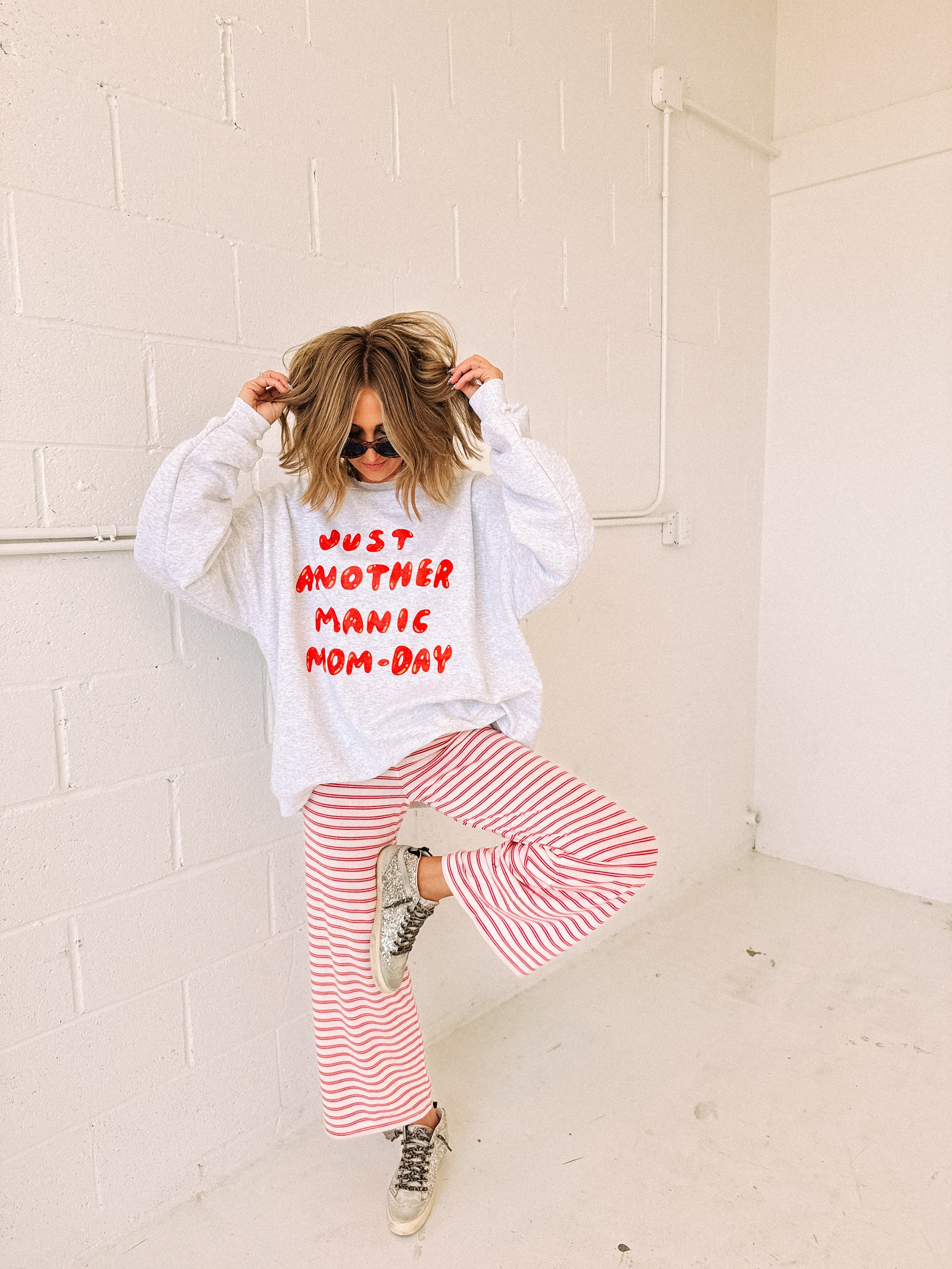 ETTA OG | manic mom-day sweatshirt - ash