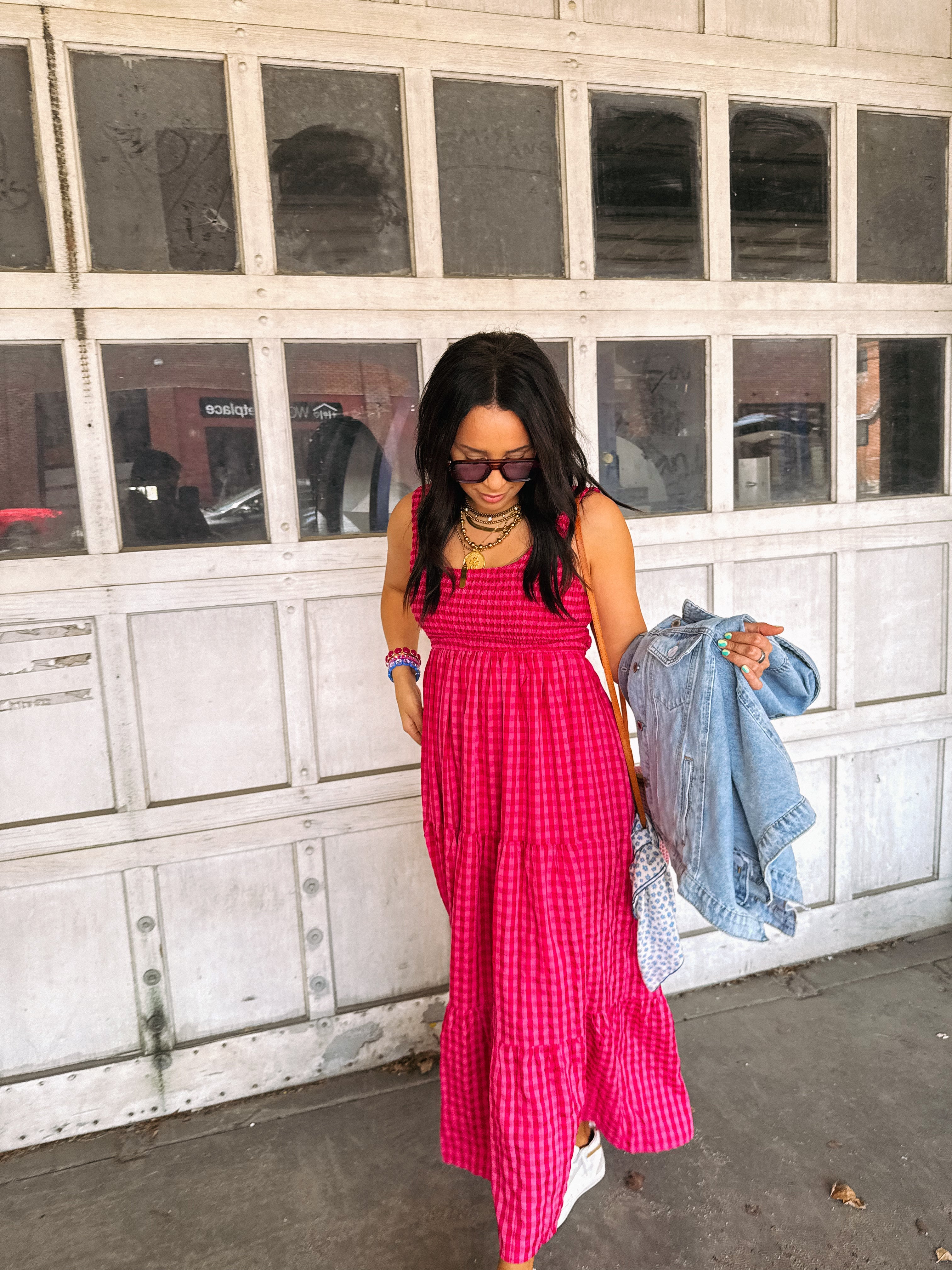 fuchsia fever maxi dress
