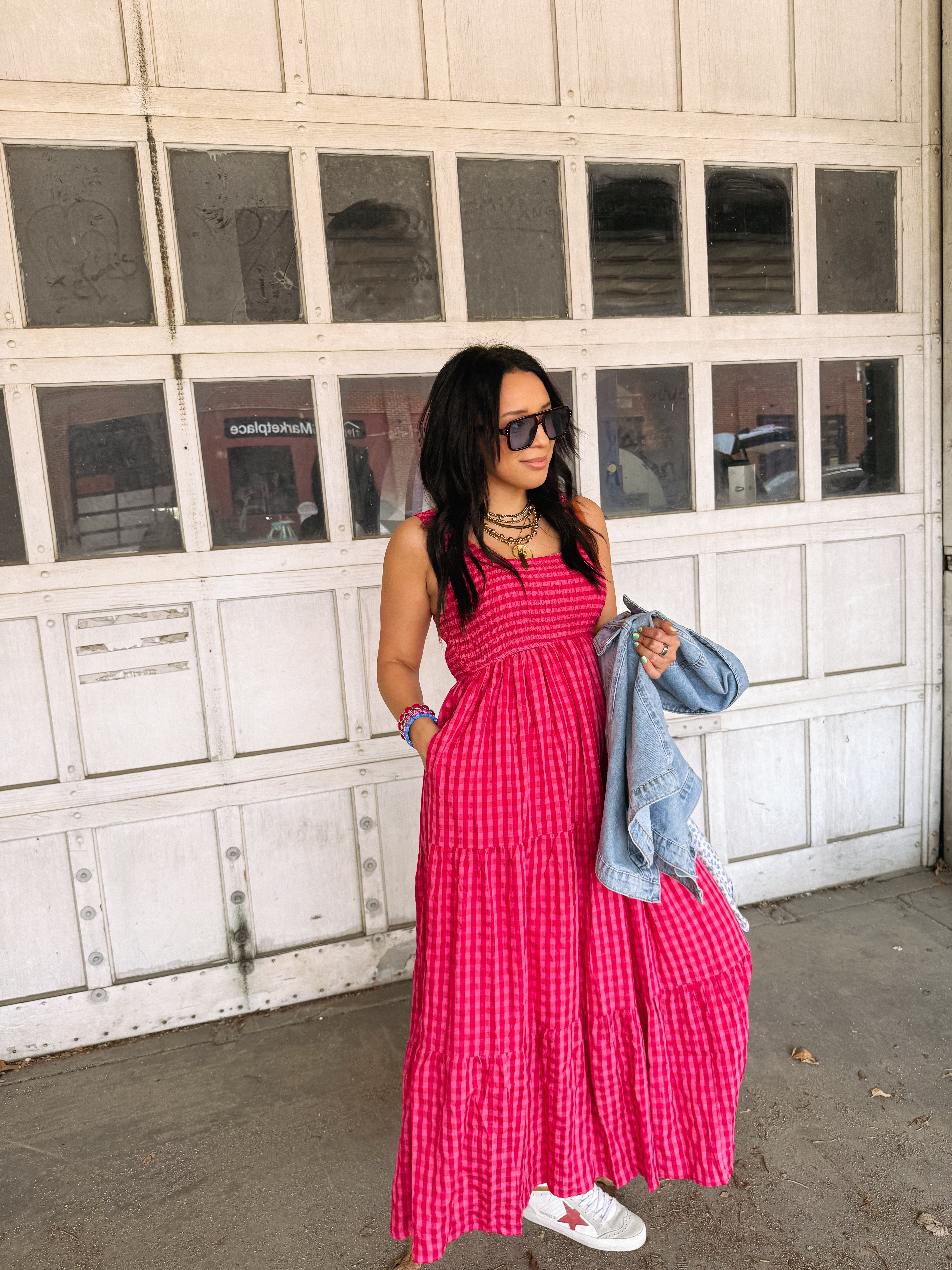 fuchsia fever maxi dress