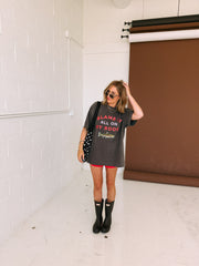 ETTA OG | blame it on my roots graphic tee - charcoal