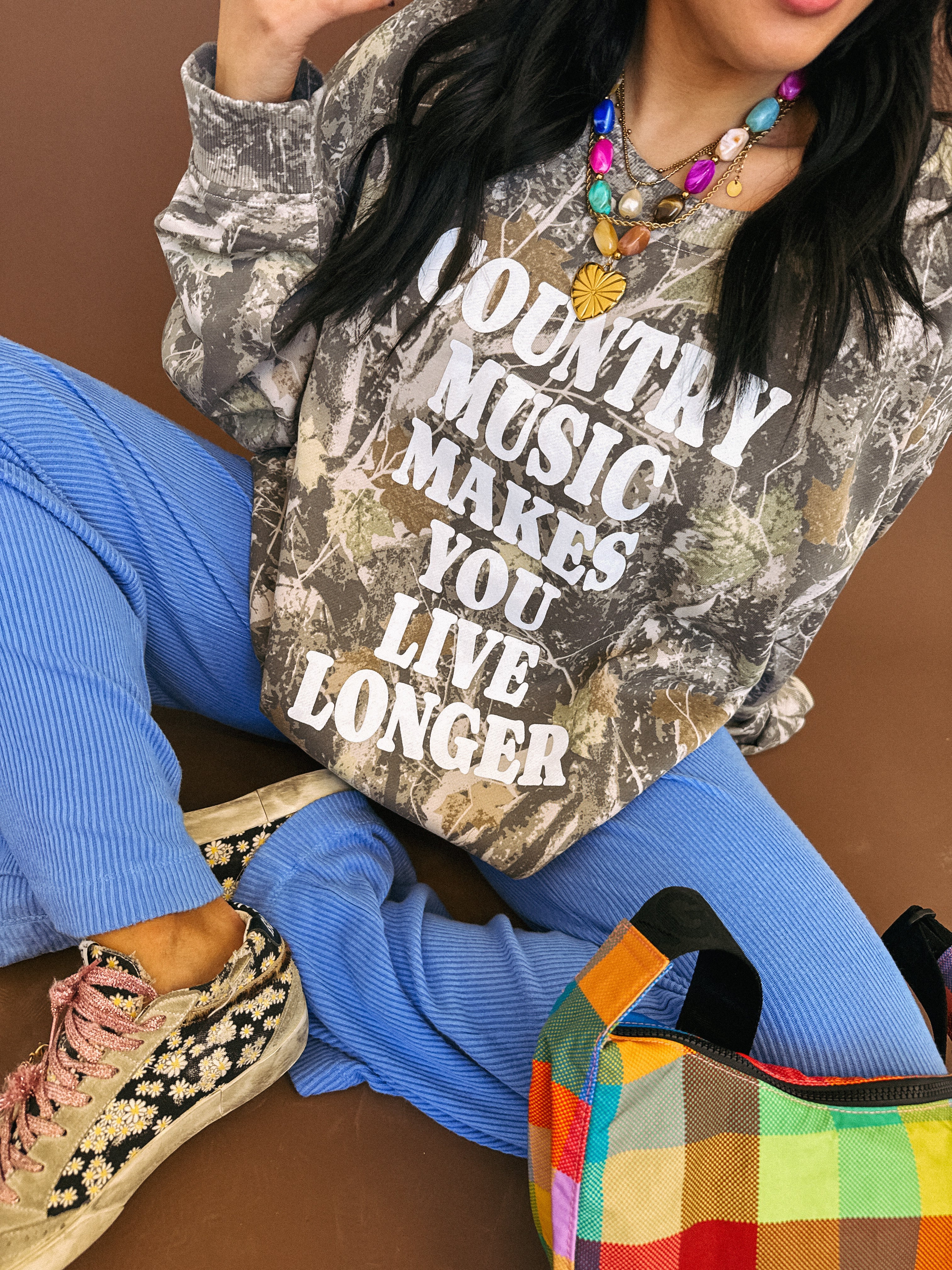 ETTA OG | country music camo sweatshirt